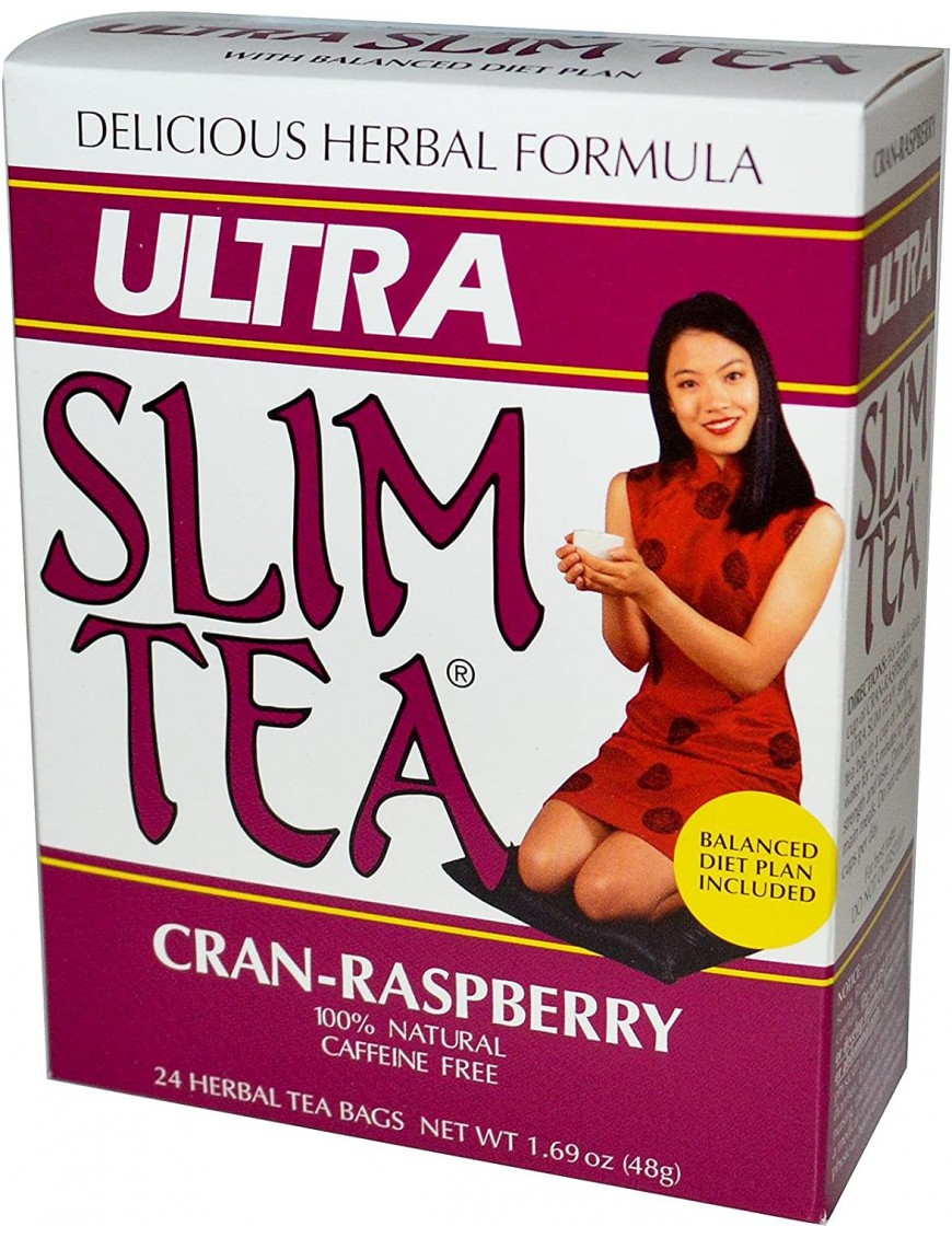 Hobe Labs Ultra Slim Tea Cran-Raspberry (1x24 Tea Bags)
