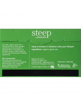 Bigelow Steep Organic Pure Green Tea (6x20 BAG )