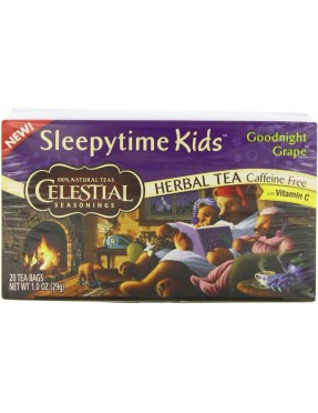 Celestial Seasonings Sleepytime Kids Goodnight Grape Herbal Tea (6x20 Bag)