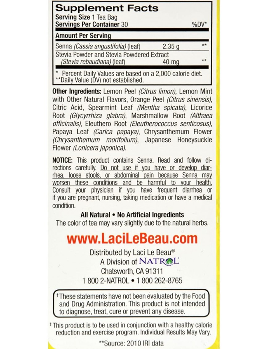 Laci Le Beau Lemon Mint Super Diet Tea (1x30 Bag) 