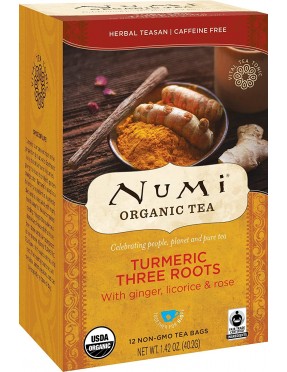 Numi Tea Three Roots,Ginger,Licrc,Rose (6x12 BAG)