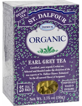 St Dalfour Organic Tea Earl Grey (1x25 Tea Bags)