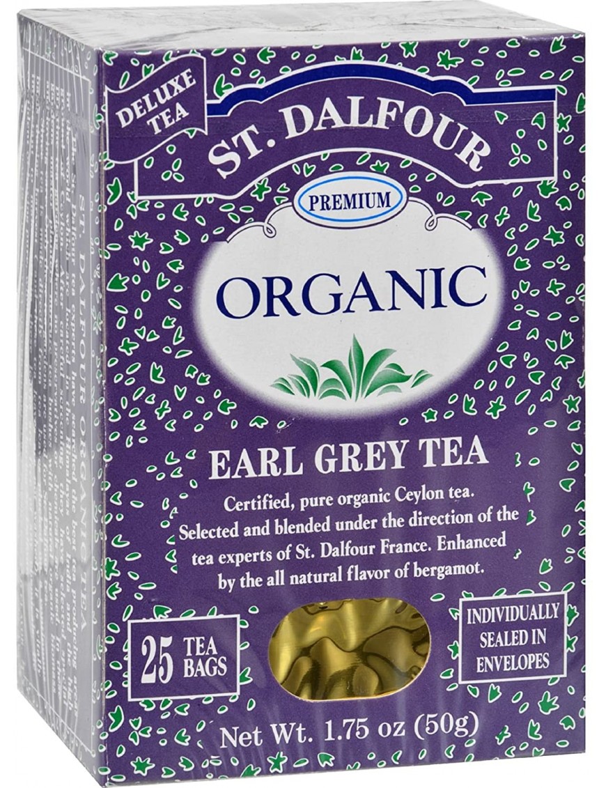 St Dalfour Organic Tea Earl Grey (1x25 Tea Bags)