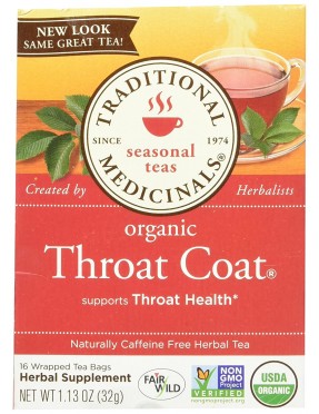 Traditional Medicinals Throat Coat Herb Tea (6x16 Bag)