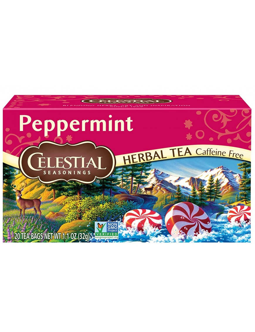 Celestial Seasonings Peppermint Herb Tea (1x20 Bag)