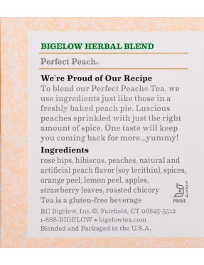Bigelow Perfect Peach Herbal Tea (6x20 Bag )