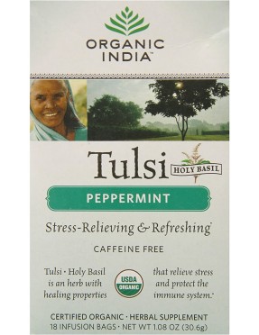 India Peppermint Tulsi Tea (6x18 CT)