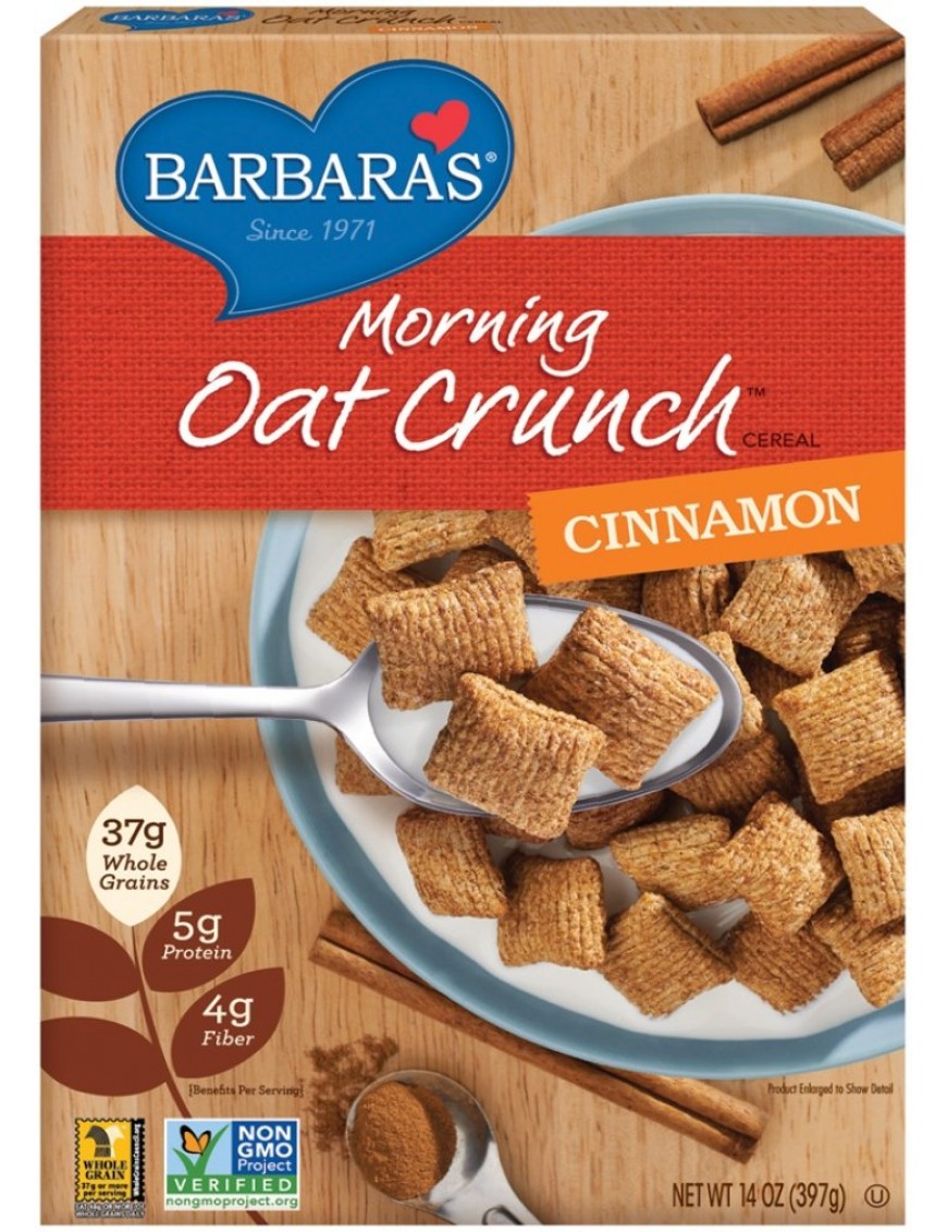 Barbara's Bakery Morn Oat Crunch Cinn (6x14OZ )