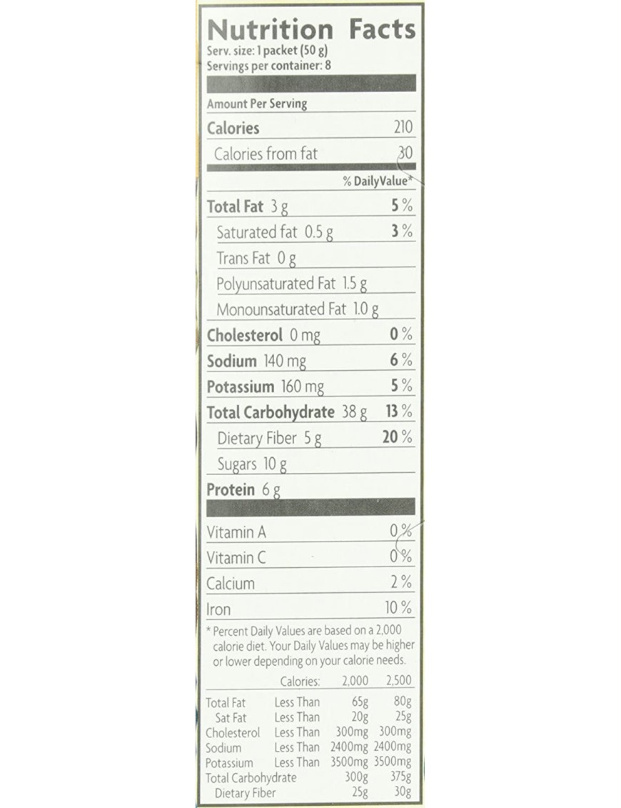 Nature's Path Flax N'o Oatmeal Pouch (6x8x1.75Oz)
