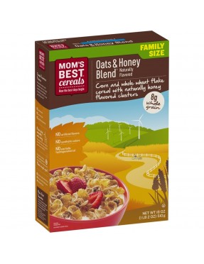 Mom's Best Naturals Oats Honey Blend (14x18Oz)