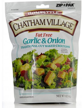 Chatham Village Croutons Garlic & Onion (12x5Oz)