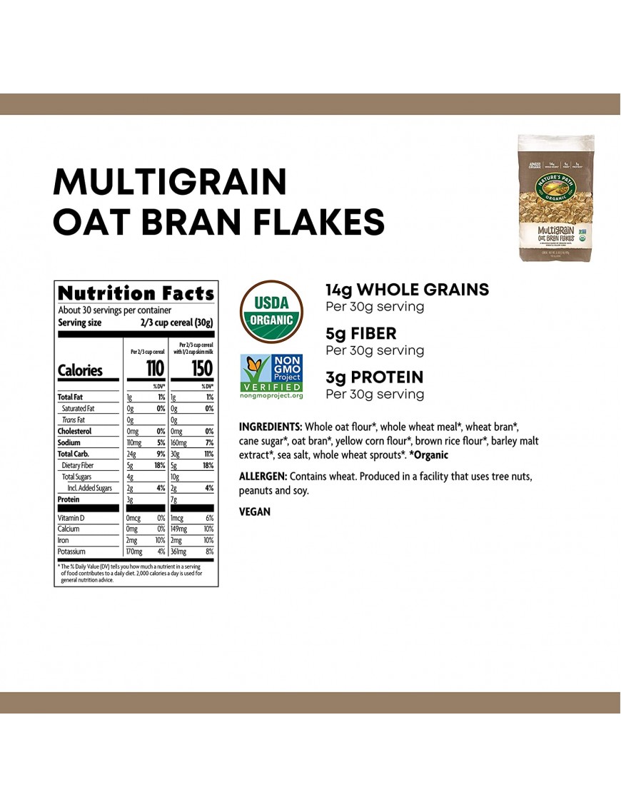 Nature's Path Multigrain Flake Cereal (6x32 Oz)