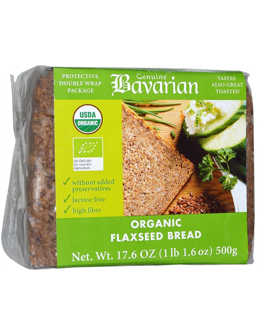 Bavarian Breads Organic Flaxseed Bread (6x17.6Oz)
