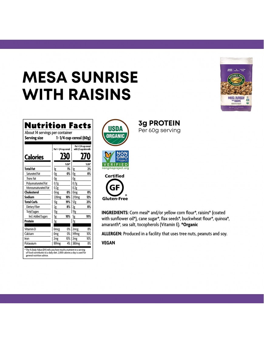 Nature's Path Mesa Sunrise with Raisins (6x29.1 Oz)
