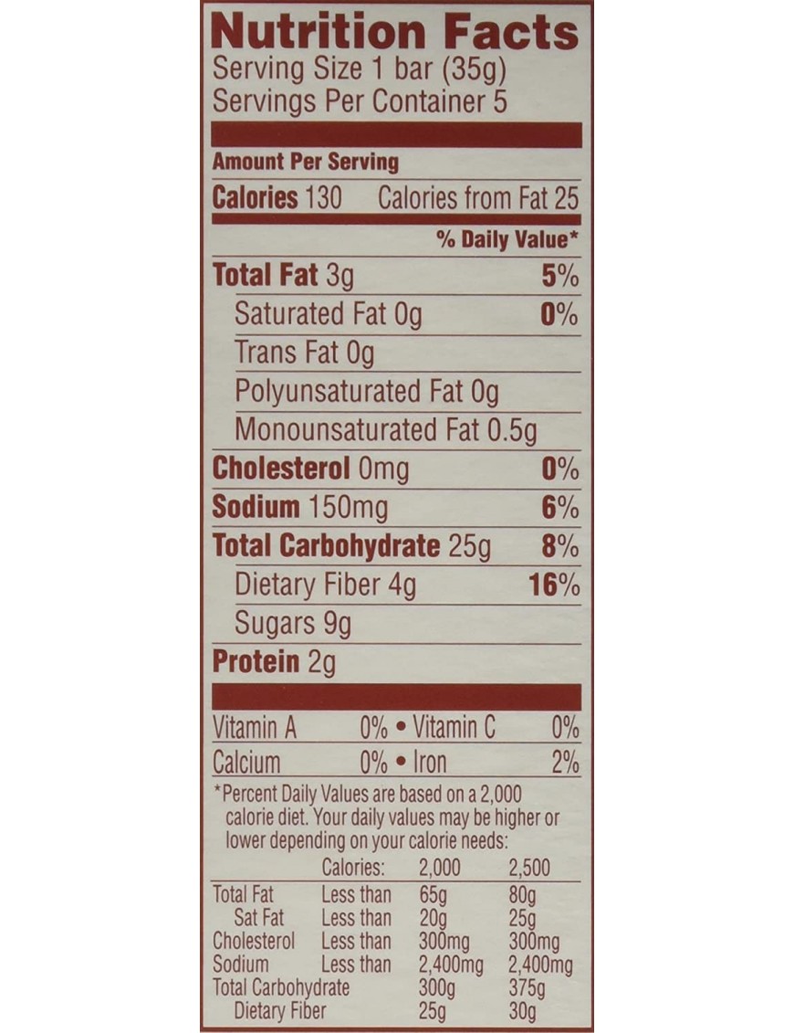 Van's Snack Bars Banana Bread (6x5 PACK)