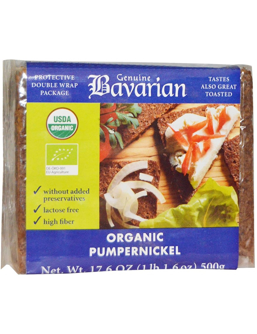 Bavarian Breads Organic Pumpernickel Bread (6x17.6Oz)