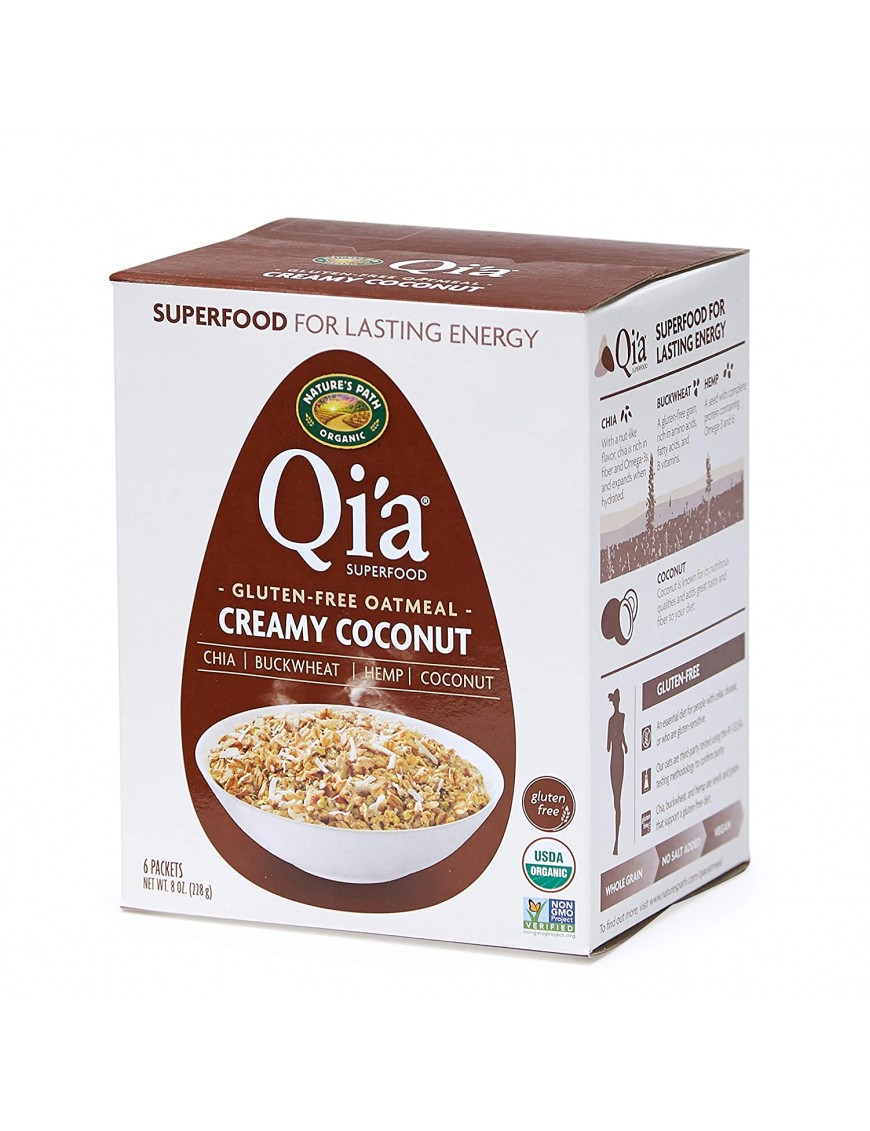 Nature's Path Qi'a Superfoods Hot Oatmeal Creamy Coconut (6x8 OZ)