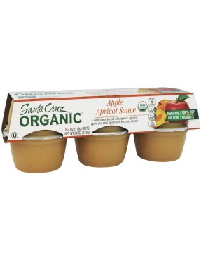 Santa Cruz Apricot Applesauce (12x6x4 Oz)