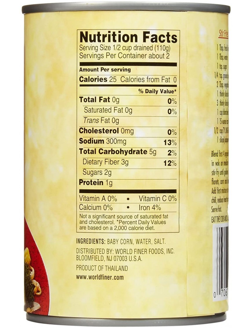 Reese Whole Spear Baby Corn On Cob (12x15Oz)