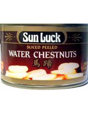 Sun Luck Sliced Peeled Water Chestnuts (12x8 Oz)