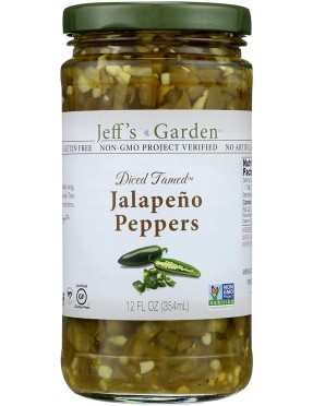 Jeff's Naturals Diced Tamed Jalapeno Peppers (6x12 OZ)