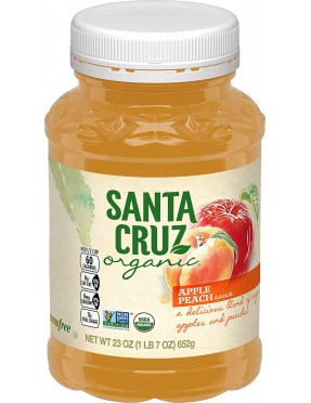 Santa Cruz Organics Apple Peach Sauce (12x23OZ )