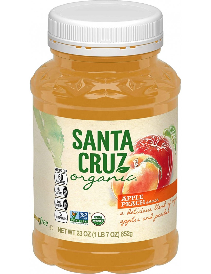 Santa Cruz Organics Apple Peach Sauce (12x23OZ )
