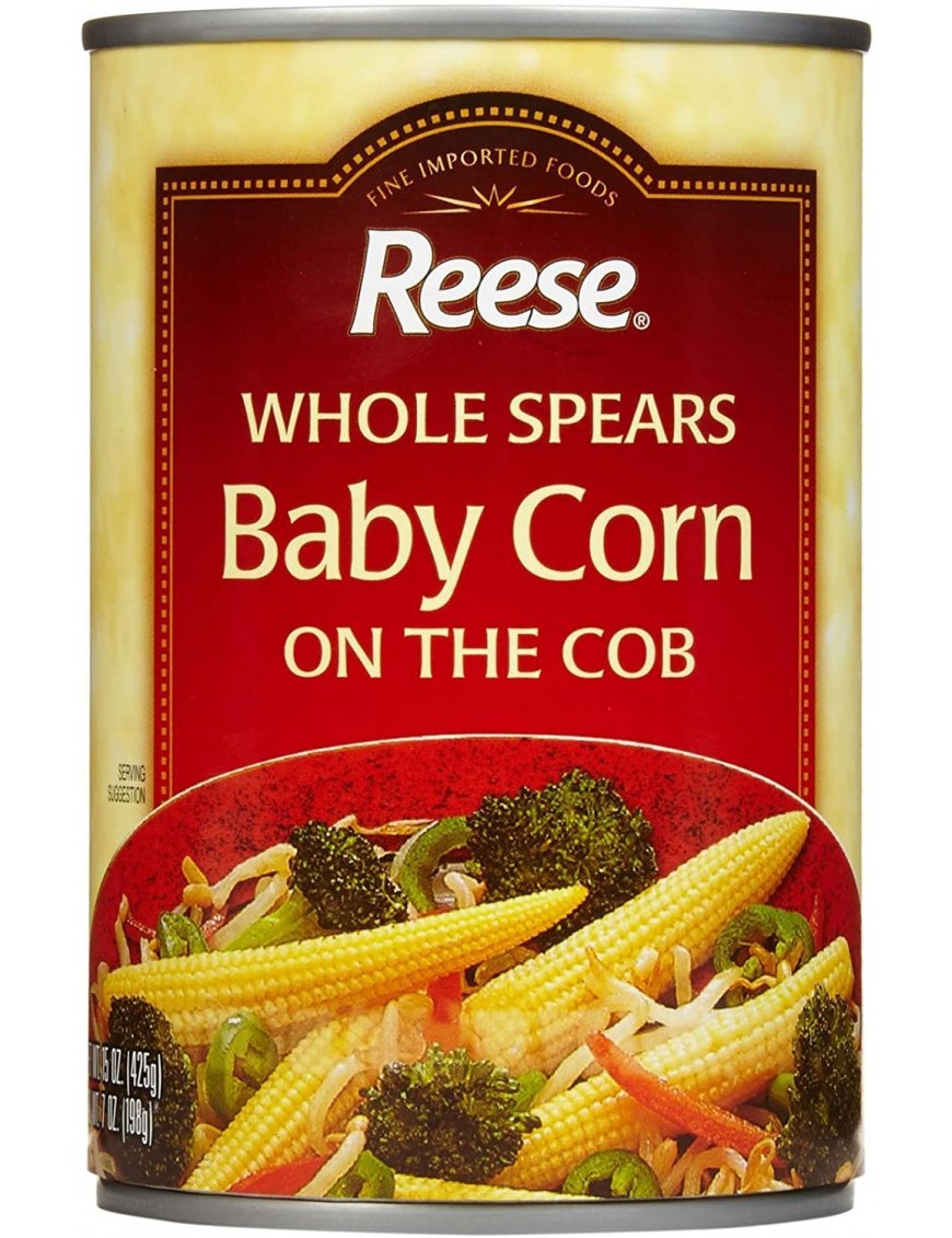 Reese Whole Spear Baby Corn On Cob (12x15Oz)