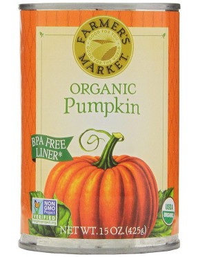 Farmers Market Can Pumpkin (12x15OZ )