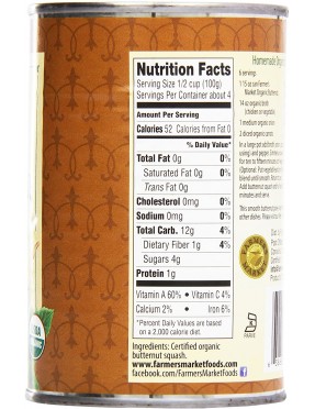 Farmer's Market Pure Butternut Squash (12x15 Oz)