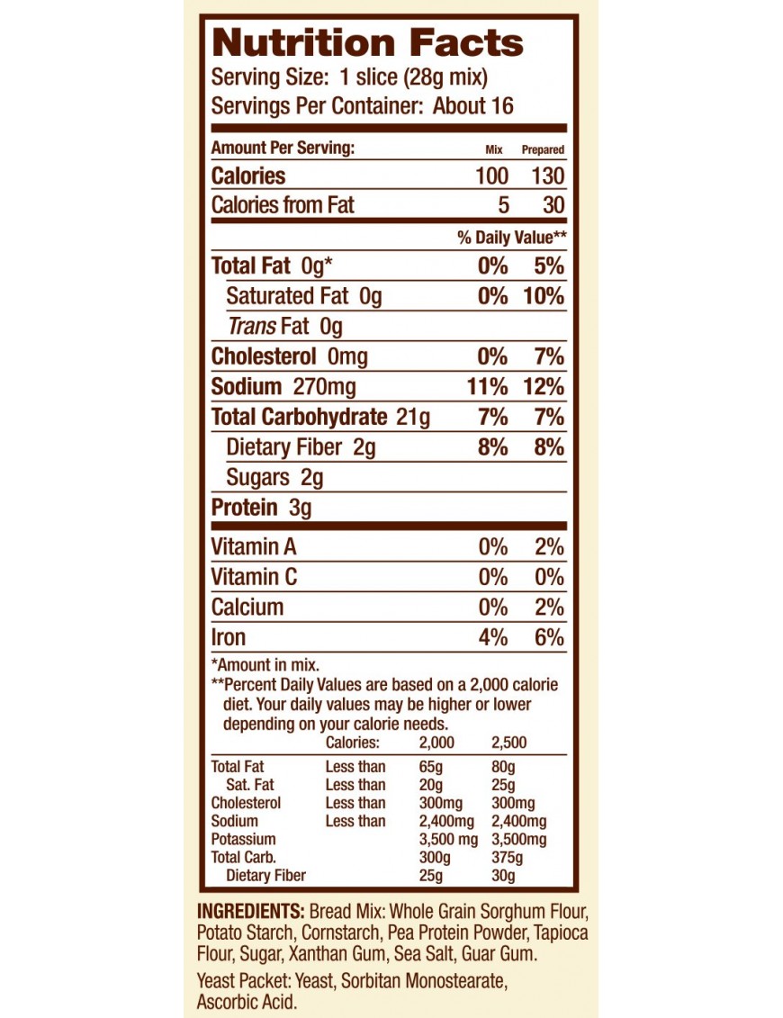 Bob's Red Mill Gluten Free Bread Mix (4x16 Oz)