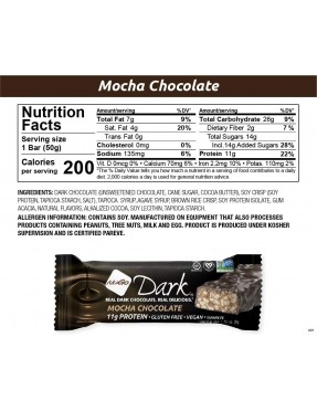 Nugo Nutrition Bar Dark Mocha Chocolate Bar (12x50 GM)